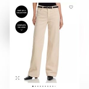 L’AGENCE Scottie high rise wide leg corduroy pants